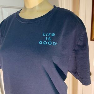 Life Is Good Deep Blue Tee